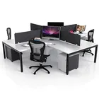 Modern creative computer long desk and chairs office cubicles supply cubicles furniture_table workstation
