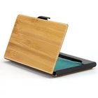 Atm Card Holder Luxury Brand Black Business Logo Custom Men Slim Steel Wood Visa Atm Multiple Credit Id Card Holder