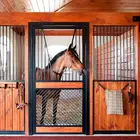 Horse 3x3m/3.6x3.6m Etc Black Powder Coated Horse Stable Sliding Doors