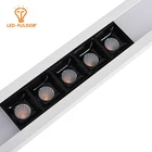 Energy saving dimmable recessed ceiling moutned led tube smd3030 36w flush led linear light
