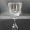 HF Hand Held Pure Clear Quartz Crystal Singing Grail Bowl with stand