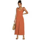 2019 Summer Casual Street Wear Women Blank Loose Wide Leg Jumpsuit