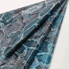 Faux tpu leather animal printed transparent tpu fabric