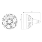110V 220V 277V dimmable focos spotlight 10000k 60w par38 50W 500w halogen led replacement bulb