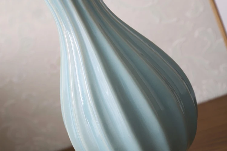 European Classic Style Ceramic Table Lamps with Fabric shade for Office home Living Bedroom