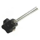 Wholesale and retail M8 bakelite knobs for industry 5 lobe knob