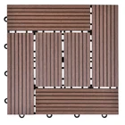 Deck Composite Decking Tiles WPC Outdoor Decking Tiles Waterproof Composite WPC DIY Flooring Wood Deck Tile