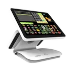 Windows 10 Dual-Screen Price Ticket Checker Machine RFID Reading Touch Monitor Smart POS System fot retail