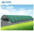 LF China supplier steel space grid frame roof cover for dome coal storage shed