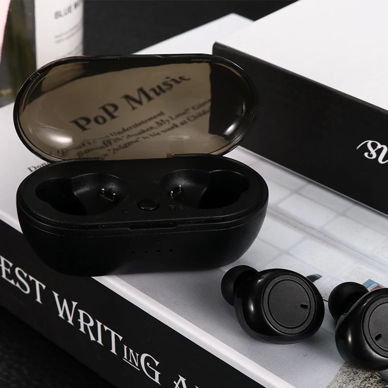 KADUN TWS3 True Wireless Stereo Earbuds bluetooths 5.0 version with white black colour - ANKUX.COM
