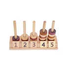 Soopsori Educational Math Wooden Children Counting Toys