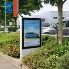Double sided frame aluminum profile frame exhibition light box floor standing lightbox