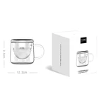 smart design glass infused water bottle glass tea cup with bag package