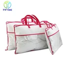 Pillow Bag One-Stop Service Manufacture Bedding Transparent PVC Plastic Packaging Zipper