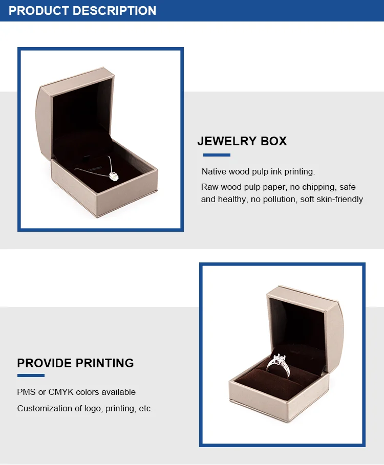 wholesale custom design jewelry set packaging box jewelry box