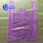 custom printed eco friendly biodegradable plastic PVA shopping bag with logos