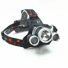 2020 New arrival head lamp T6 3led 18650 rechargeable 3 Modes Waterproof led headlamp