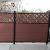 dark brown frost resistance cheap house wood plastic composite panel wpc fence