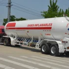 Small 45m3 lpg road tanker truck trailer