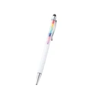 Rubber tip pen for ipad custom logo capacitive stylus crystal touch pen with ball pen