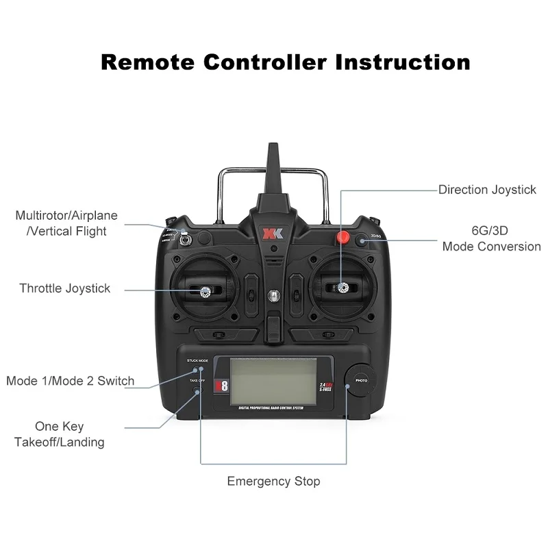 Xk X450 2.4G 3D/6G Rc Blade Helicopter 6Ch Brushless Motor Rc Airplane Rc Airplane Manufacturers China(7)