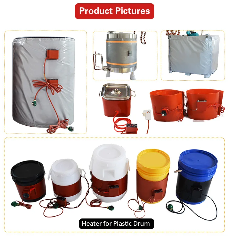 Drum Silicone Rubber Heater, 800W, 1000W, 2000W, 3000W - detail 8