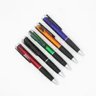 YQ0085 multi-function ballpen with led light custom logo LED pen plastic pen with LED light