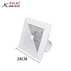 Kanasi 10" Inch Electric Home Household Ceiling Mounted Pipe Extractor Suction Bathroom Exhaust Ventilation Fan Air Vent