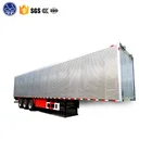 Van Type bulk cargo/ foods Transport Box Semi Trailer/ truck trailer for sale