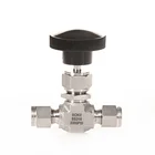 Stainless Steel Inch Tube Double Ferrules Integral Bonnet Needle Valve 3000 psi