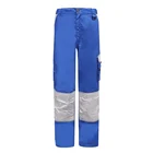 Polyester Cotton Canvas multi pockets cargo safety work pants with knee pad