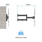 最大 vesa 400*400 経済フルモーション液晶伸縮式テレビウォールマウントブラケット 17 "-56" 液晶 led テレビ