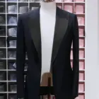 High Quality Bespoke Tailor Black Wedding Suits Blue Mans Suits Tuxedo Suits for men