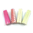 White Straws Straws Paper White Factory Price Striped Party Supplies Bulk Degradable White Paper Drinking Straws