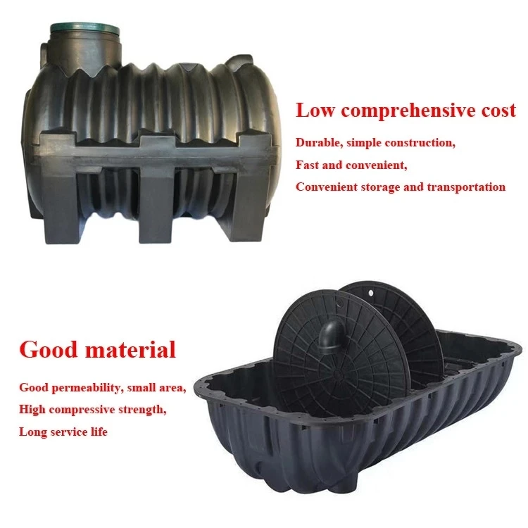 Three Chambers HDEP Bio Underground 0.6-2.5 CBM PE+PP Septic Tank for Water Treating System