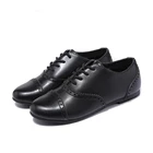 Children's Casual child black school shoes for boys