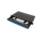 Rack-mountable SC LC FCST Fiber Optical Rack-mountable 24 Port Patch Panel
