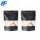 custom label printed resealable zip matt black mylar foil bags smell proof