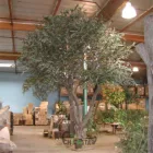Customized Size Fiberglass Trunk Artificial Olive plant trees/ landscape decoration Large Artificial Olive tree