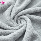 Solid Color Throw Air Conditioning Airline Travel Blanket Fleece Sherpa Single Side Blanket