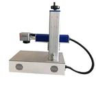 fiber laser marking machine for steel metal 10W 20W 30W desktop style