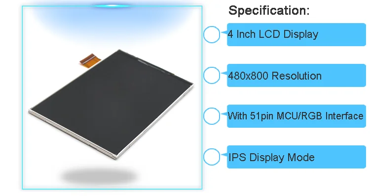 4 inch ips lcd displays