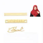 custom design metal logo for hijab/scarf/clothing