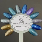 Design Gel Glitter Gel Polish Customized Beauty Colors Design Glitter Nail Collection 24K Platinum Gel Polish
