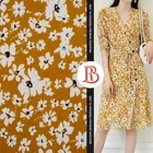 Factory price summer beautiful flower design 30s rayon printed woven 100% viscose dress fabric in stock