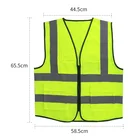 高可視性建設反射ベルトベストポリエステルグリーン fabricreflective 安全ジョギングサイクリングランニングベスト