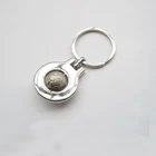 High Quality Cheapest soccer spinning football metal keychain