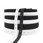 15mm 20mm 25mm 30mm stock adjustable button hole elastic band webbing tape