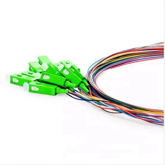 Fiber Optic Bundle Pigtail Sc Apc Connector Color Mm Sm Ftth