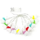 1.7M Indoor Decorations Plastic Battery Five Color Led Alpaca String Lights